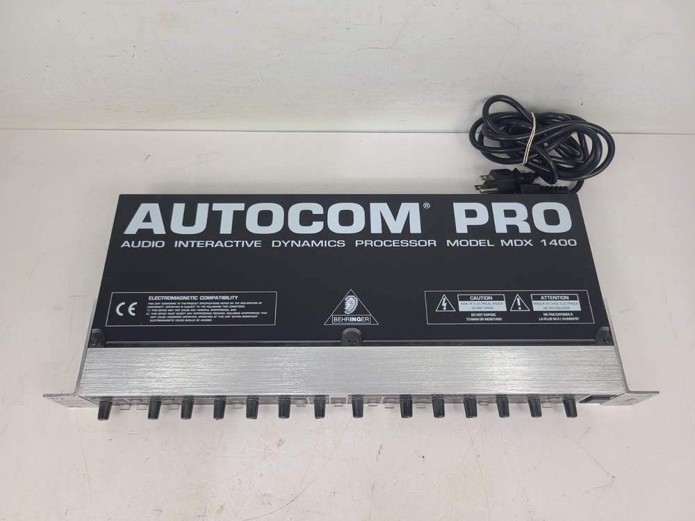 Behringer MDX 1400 Autocom Pro Audio Dynamics Processor With Manual (TESTED)