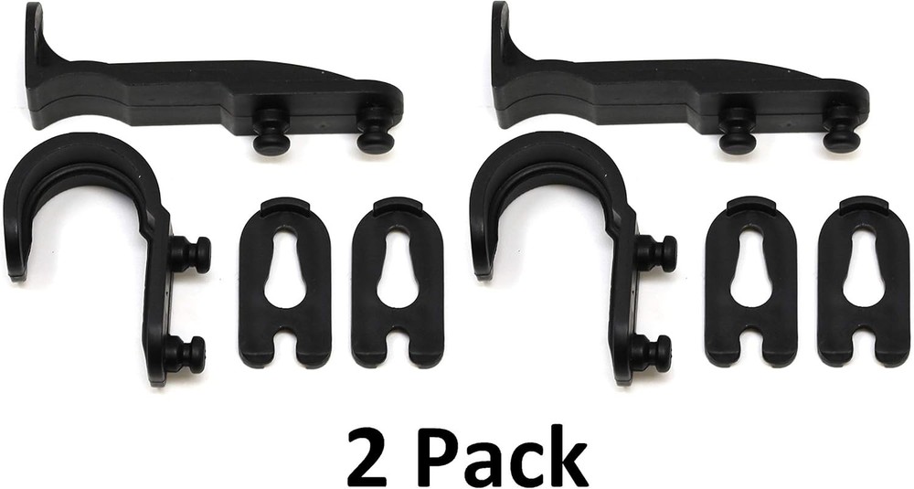 2 Pack Mailbox Plastic Latch Set Repair Kit for Solar Group Mail Box Black