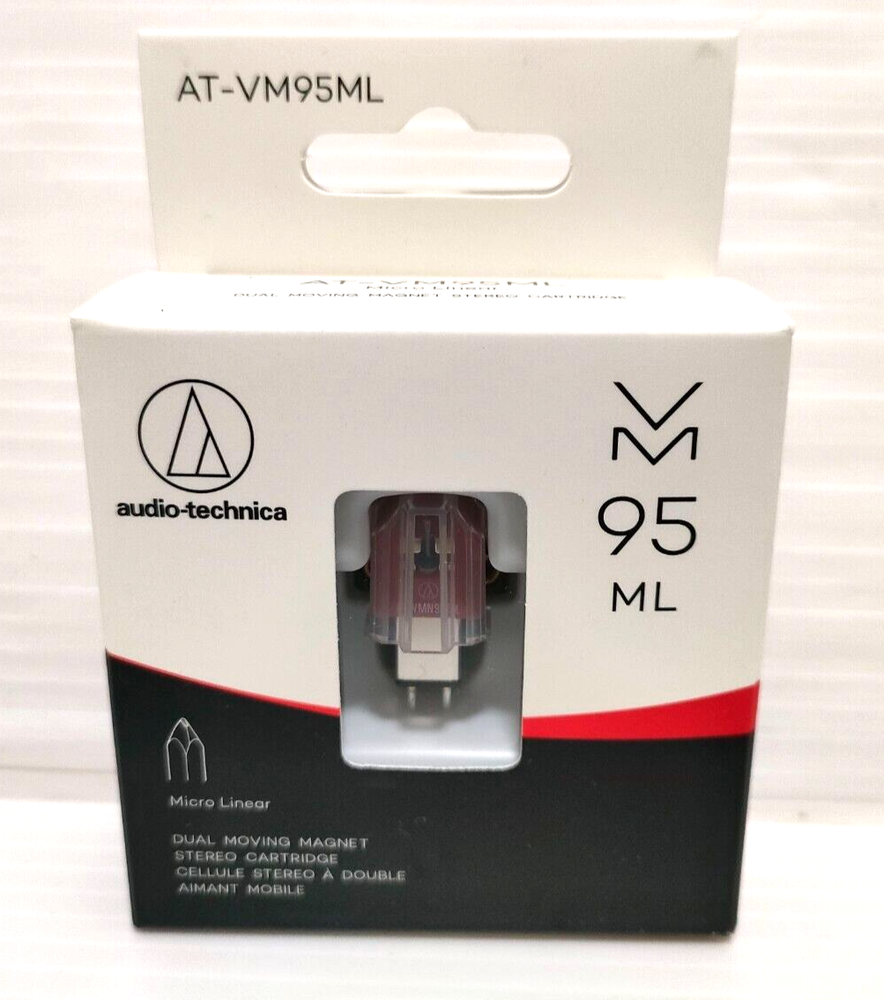 audio-technica VM type Stereo Cartridge AT-VM95ML Solid Micro Linear Needle Red