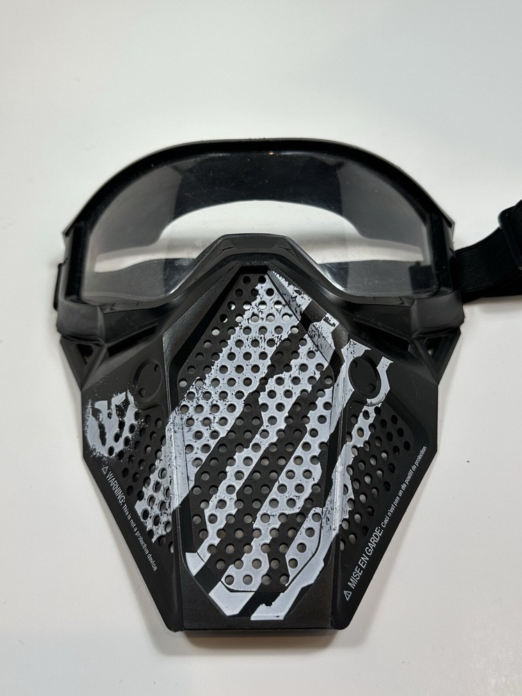 Nerf Rival Phantom Corps Adjustable Face Mask Black White 2014 Hasbro Used