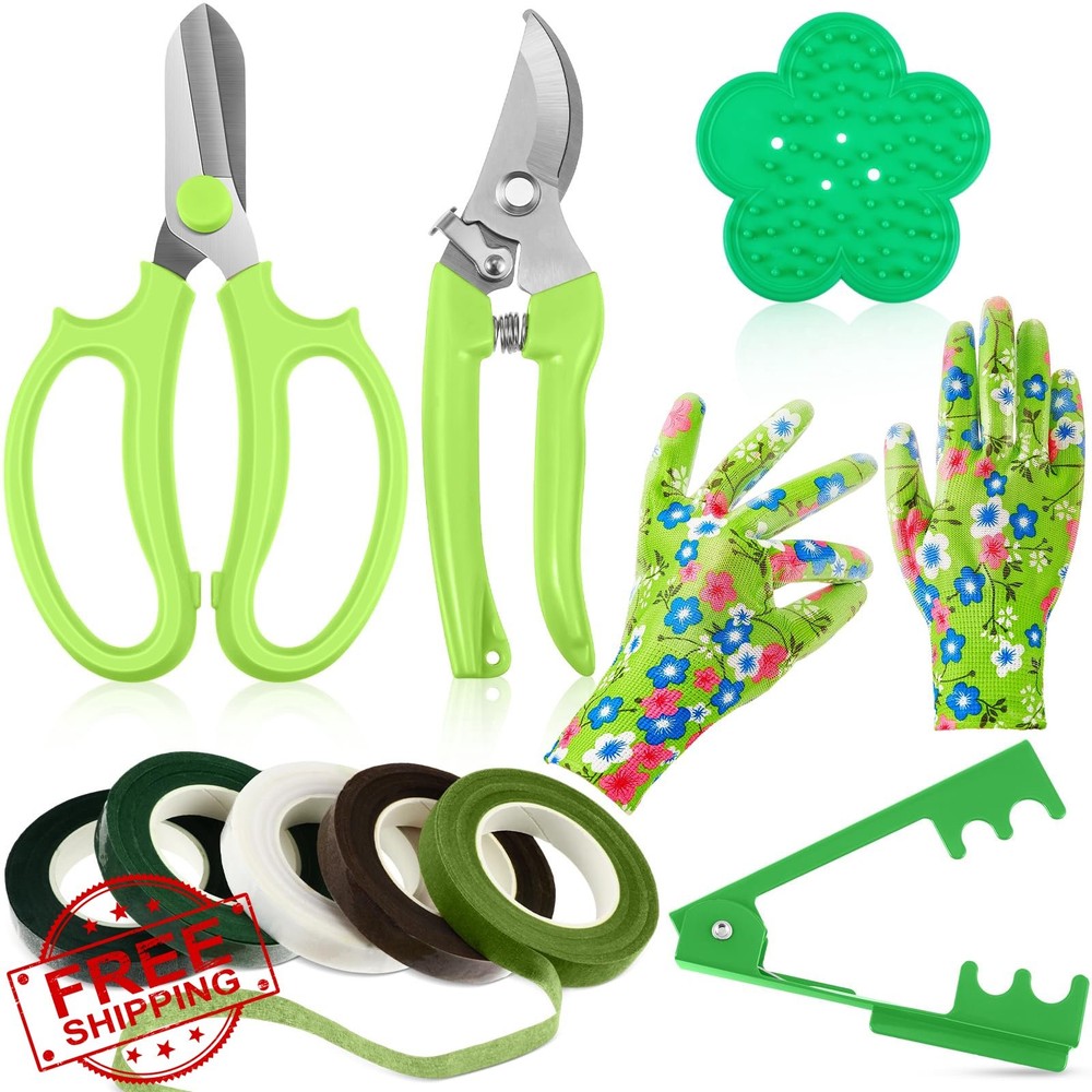 10 Pcs Rose Thorn Stripper Tool Florist Kit Green