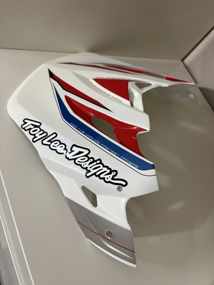 Troy Lee Designs SE-2 Helmet Replacement Visor RED/WHITE