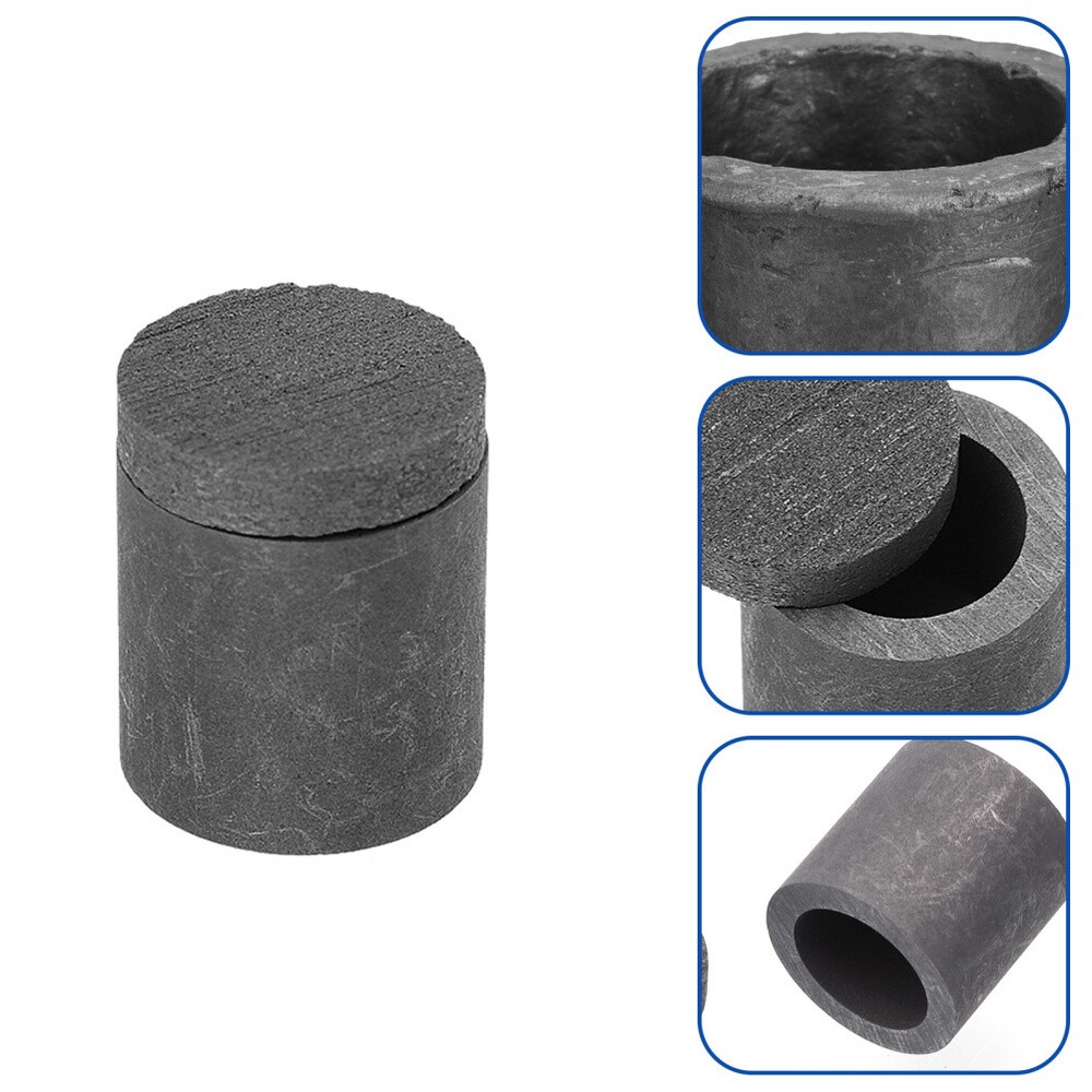 Silicon Crucible with Lid Household Melting Tool Graphite Small