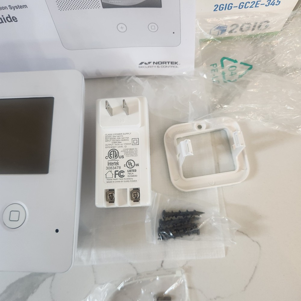 2GIG GC2e Security & Control Panel, 5" Touch Screen, Z-Wave Plus, Two-Way Voice