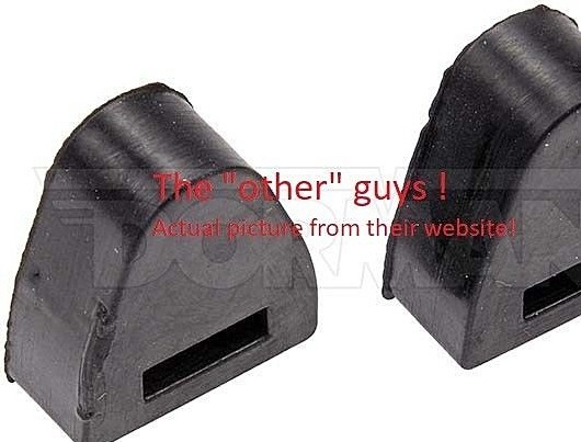 NEW! (2) GM tailgate bumper stops end gate supports,16633065 Dorman 45679 USA!