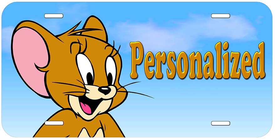 Personalized Jerry Mouse Car License Plate Any Name