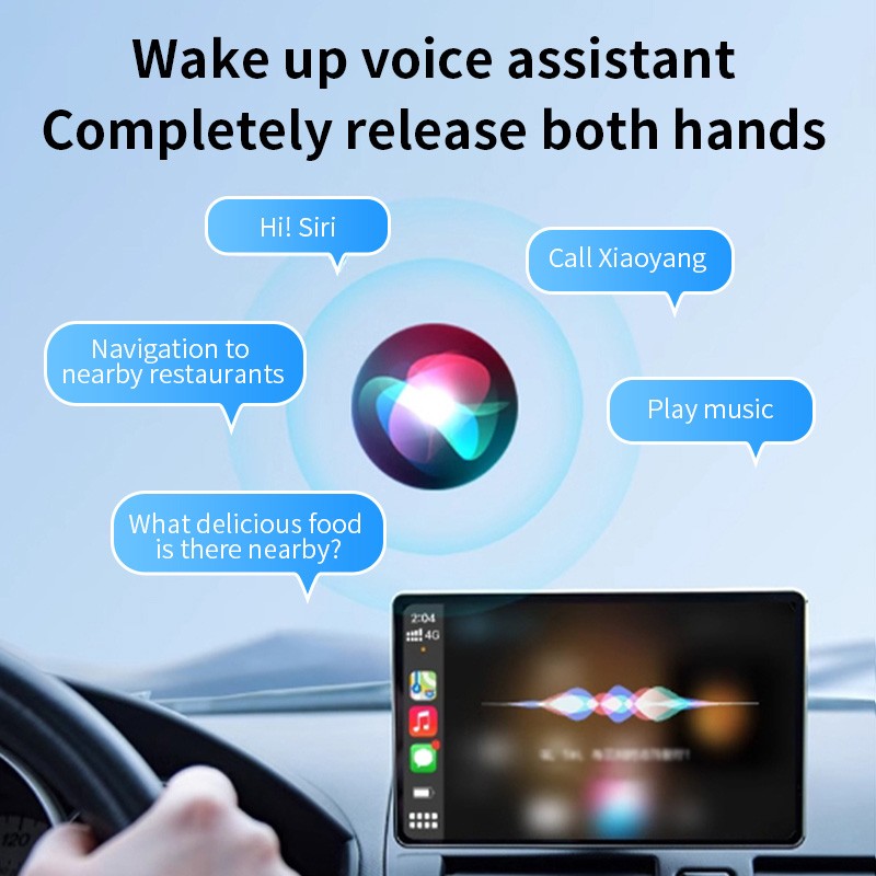 2-in-1 Mini Wireless Android Auto Carplay Adapter Plug & Play Quick-connect