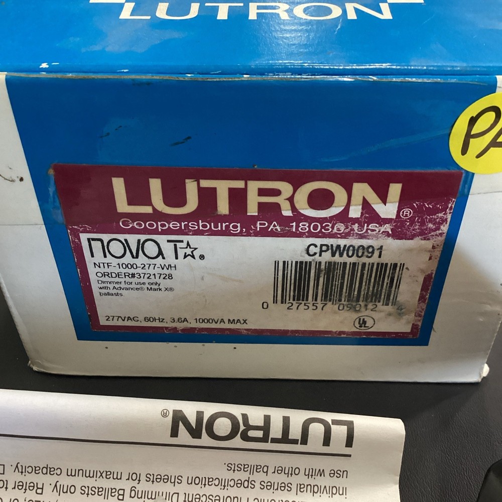 Lutron NOVA T CPW0091 Dimmer Used 🟡