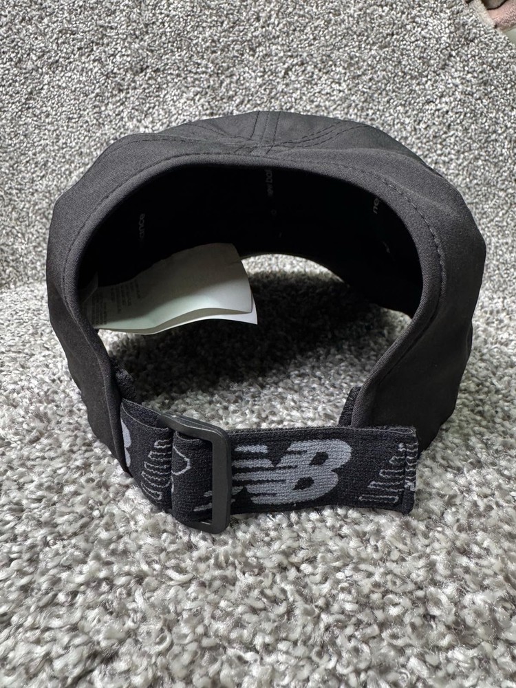 New Balance Hat Cap Strapback Womens One SIze Black Pony Performance Hat