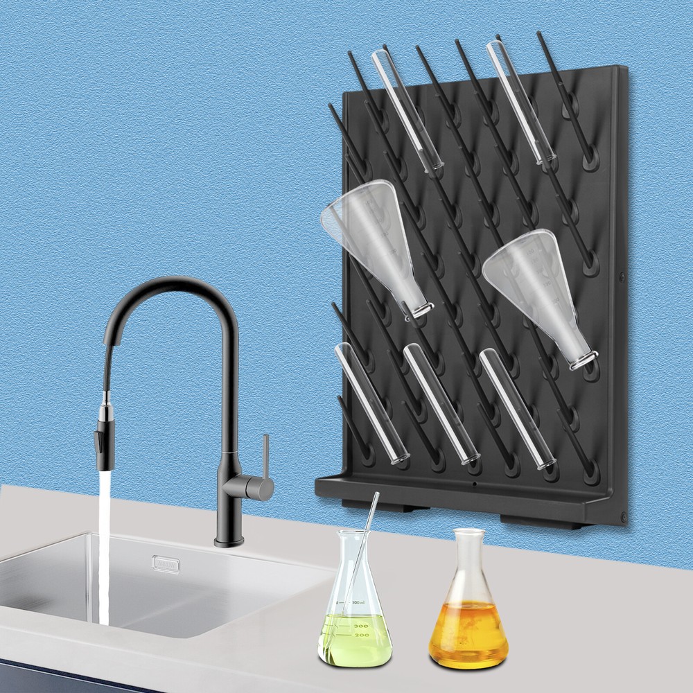 Bottle Drying Rack, Lab Removable Glassware Drying Rack, Lab PP Draining Rack