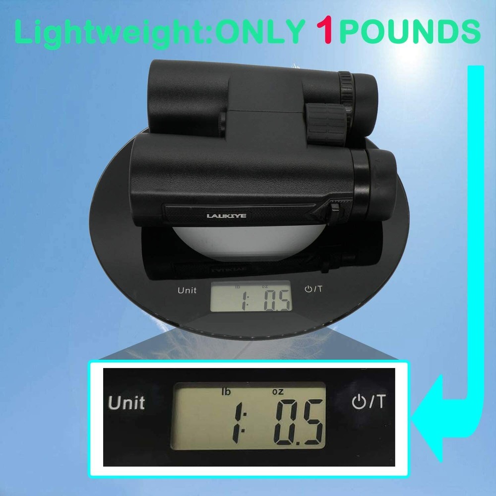 Binoculars with Clear Weak Light Vision, 12x42 Powerful Compact Professional HD