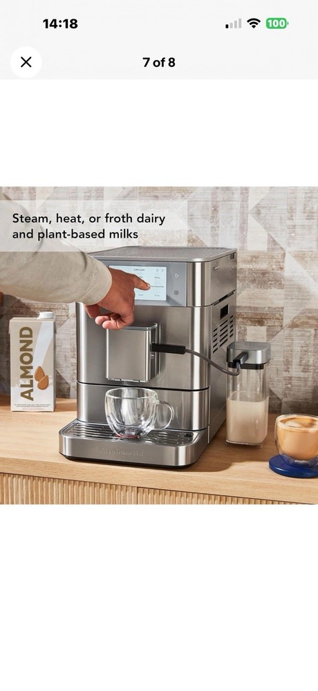 KitchenAid Fully Automatic Espresso Machine KF8 | Silver (BRAND NEW!)