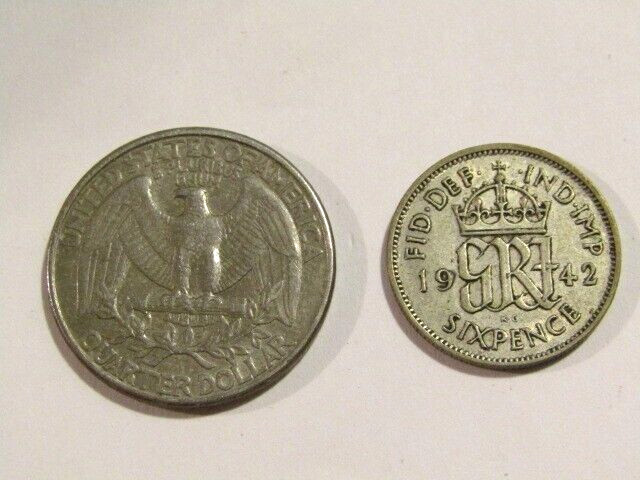 Great Britain 1942 6 Pence Silver Coin