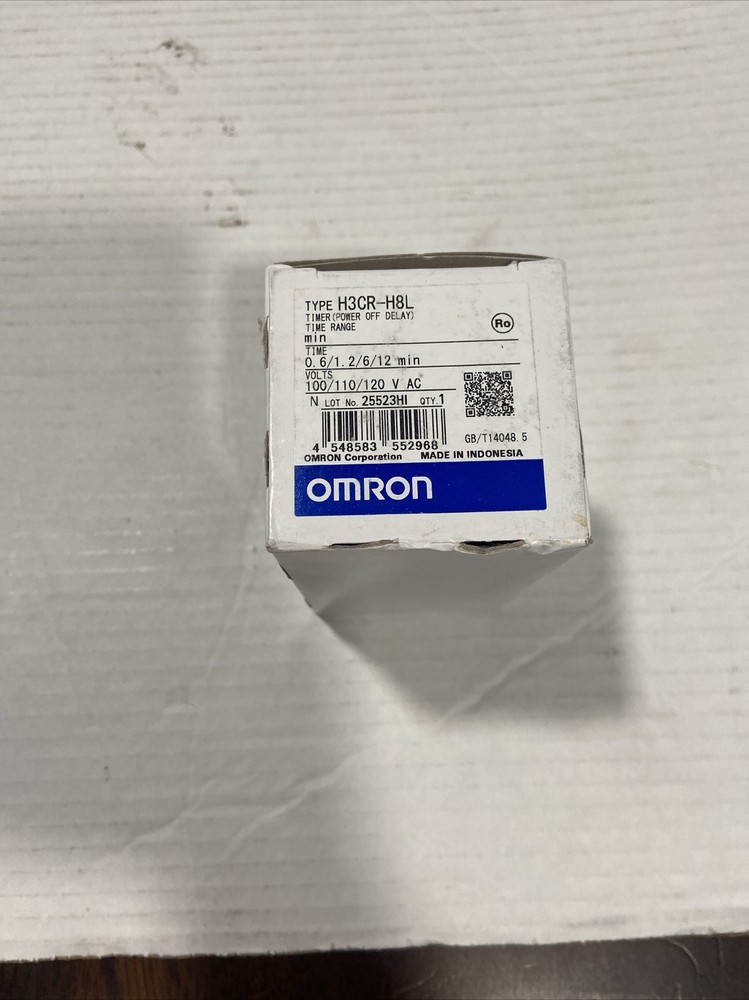 Omron H3CR-H8L 100-120 VAC, Relay Time Range Second
