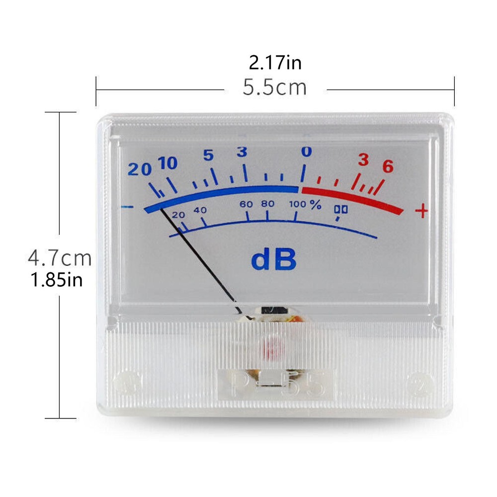 High-Precision Audio Equipment Power Amplifier VU Meter DB Level Header
