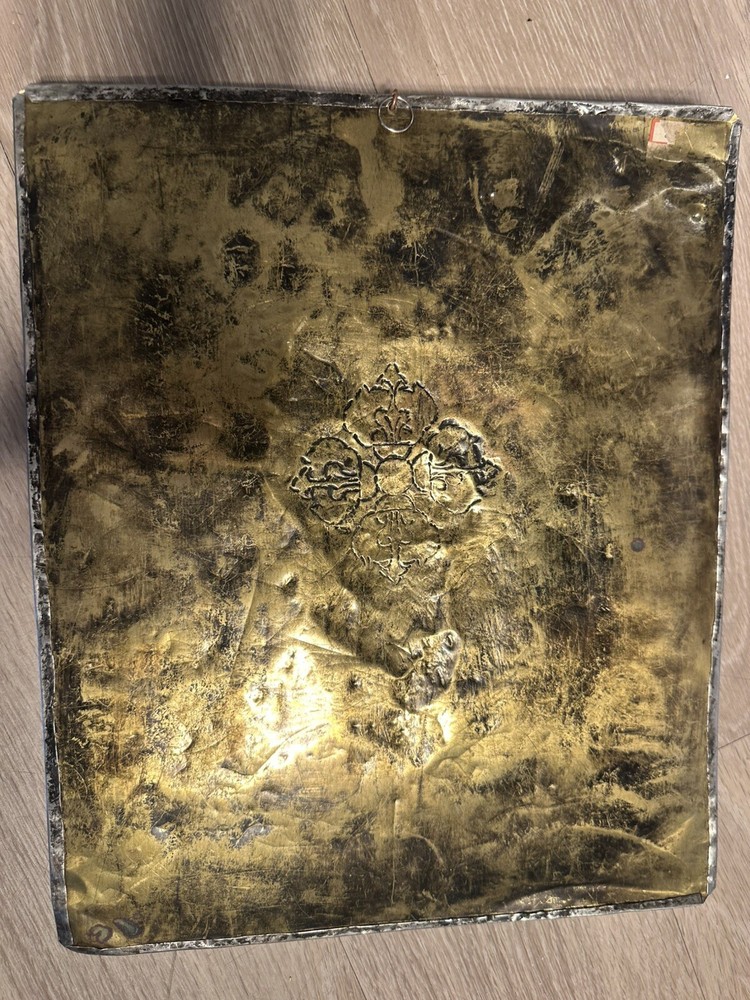 Handcrafted Brass Buddhist Embossed Panel