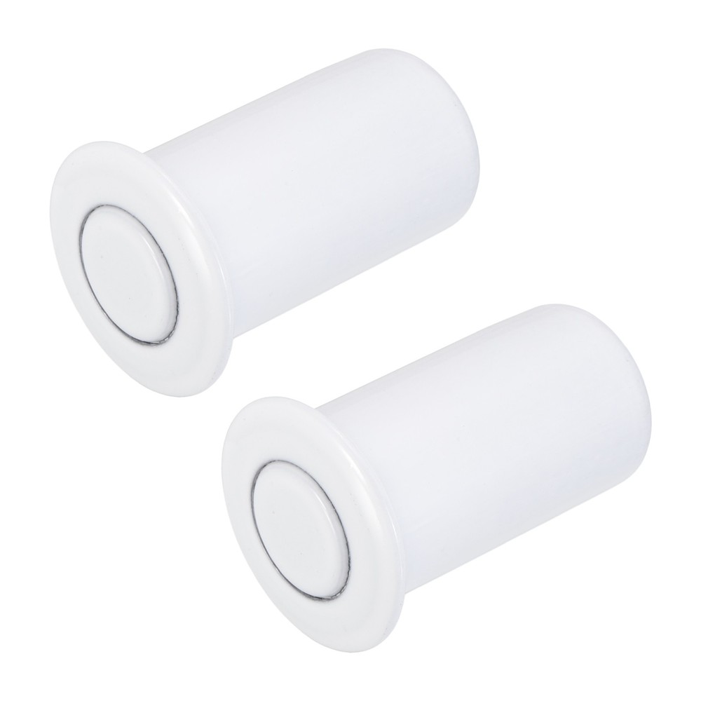 2PCS 0.51" Door Latch Dust Protector, Dust-Proof Sliding Lock Insert, White