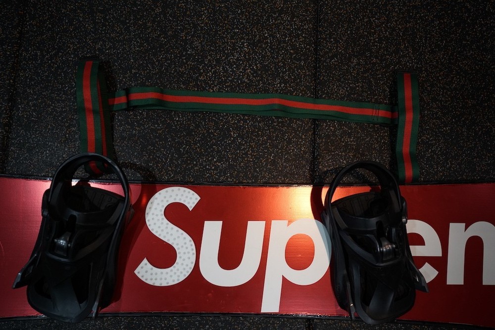 Custom Snowboard / Skateboard Shoulder Strap Universal Gucci Inspired