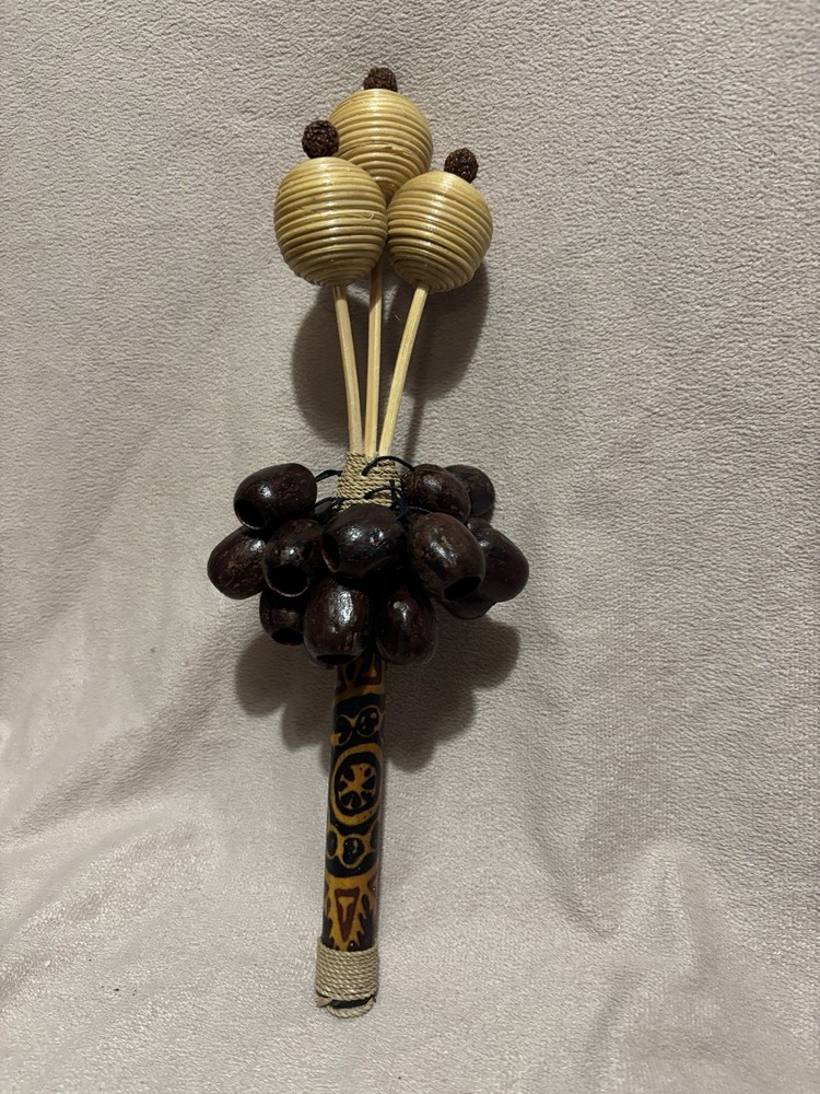 Seed Pod Shell Shaker - 33cm - handmade  Percussion Musical Instrument