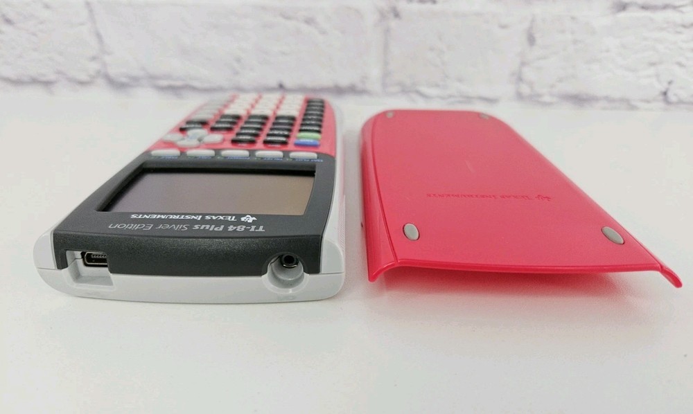Texas Instruments TI 84 Plus Silver Edition Graphing Calculator Pink WORKING