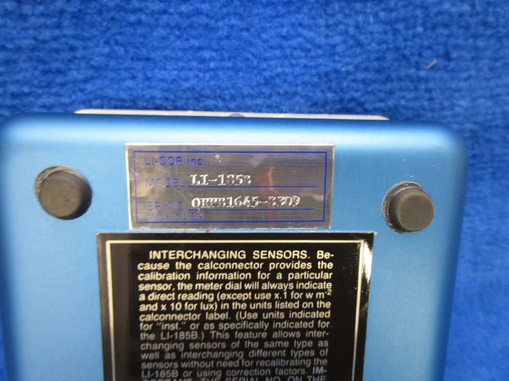 Li-Cor LI-185B Quantum/Radiometer/Photometer, I-193SB Spherical Adapter & Sensor