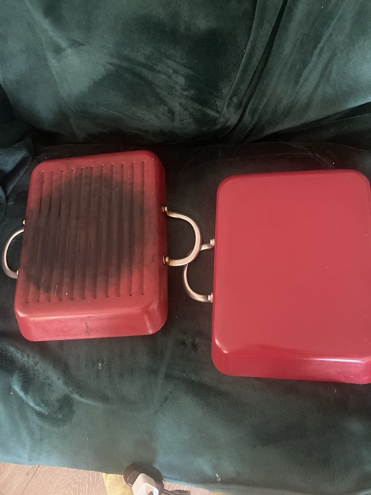Curtis Stone Nonstick 9x11 Grill Pans Red