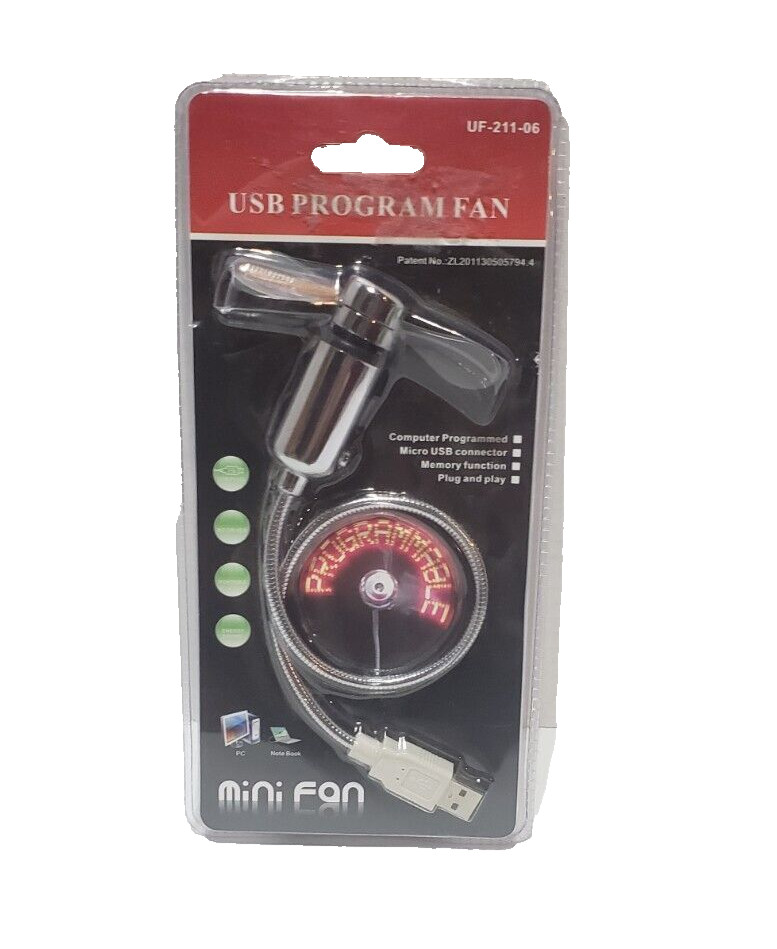 USB Mini Fan Programmable Program Fan