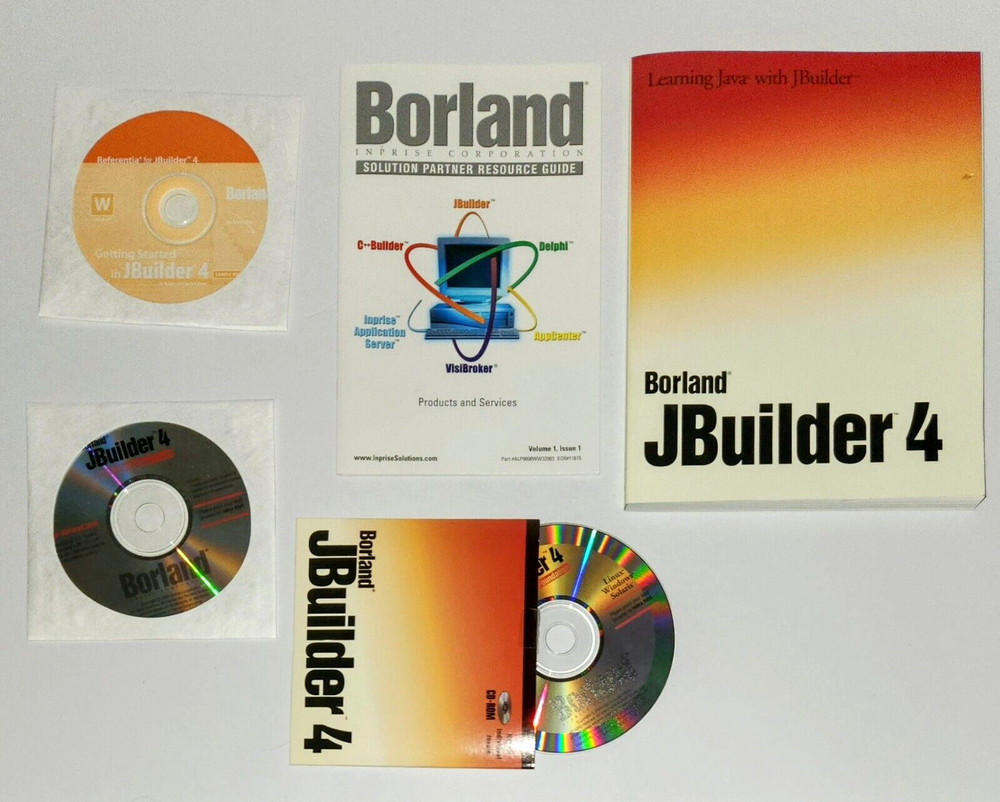 Borland JBuilder 4 Foundation Pure Java Visual Development CD-ROM Windows TESTED