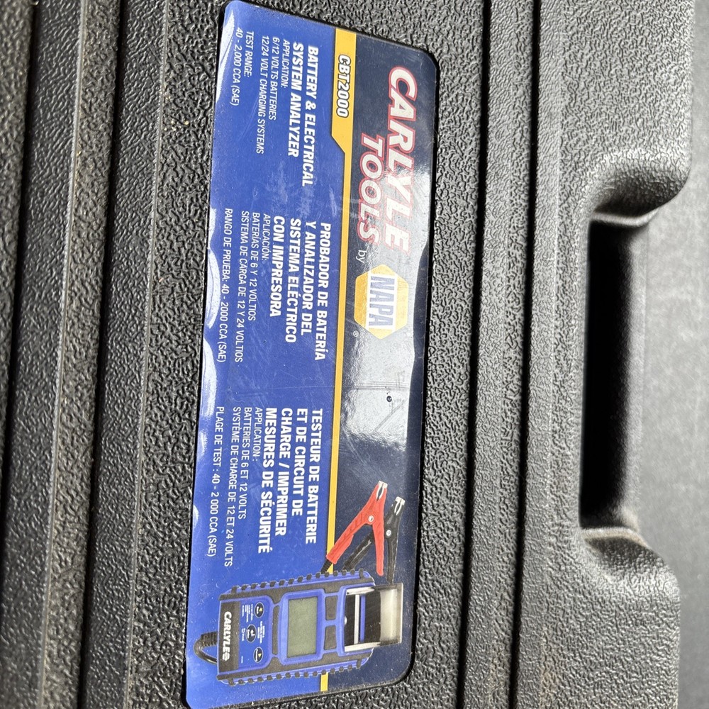 Carlyle by NAPA Tools & Equipment Battery & Electrical System Analyzer CBT2000