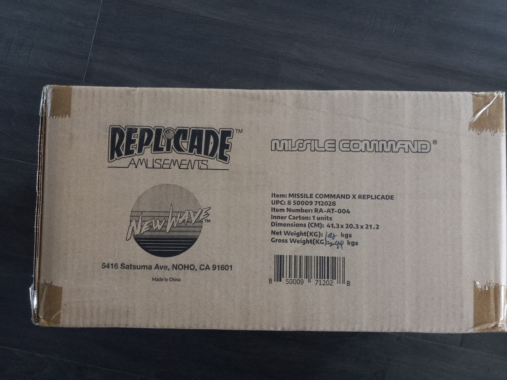 New Wave Toys Replicade Missile Command Arcade Machine Atari Sealed