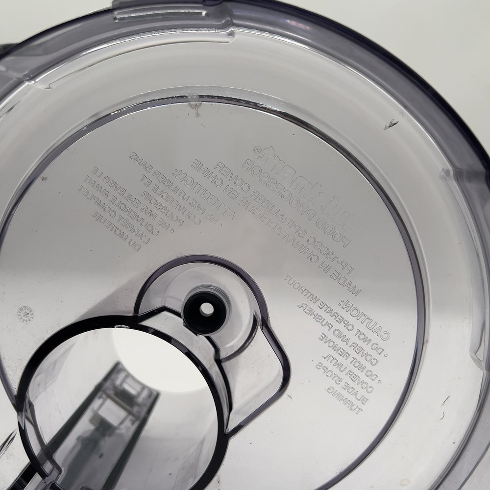 Cuisinart FP-13SSC Spiralizer Cover Replacement Part Food Processor Lid Only