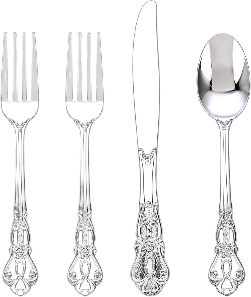 Sier Plastic Cutlery - Vinta Sier Disposable Sierware -