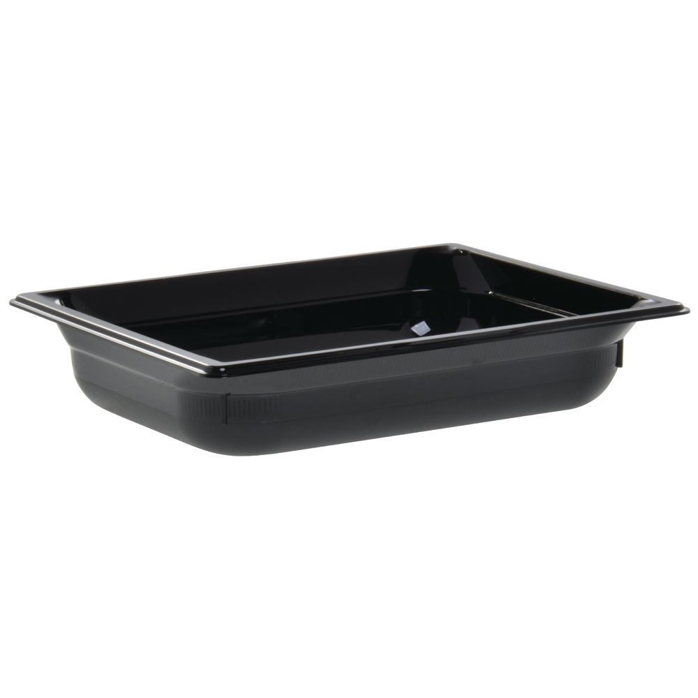 1/2 Super Pan 3174; 65mm, 2-1/2" - Black Plastic Pan