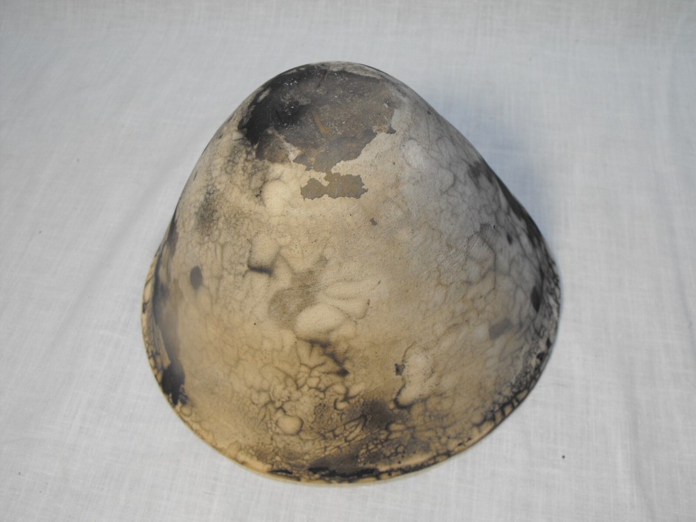 HANDMADE STONEWARE VASE- unique- artist initials S.G.