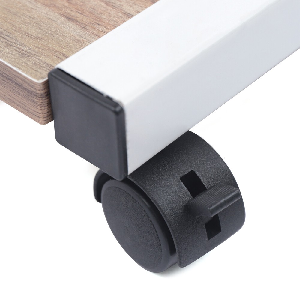 Adjustable Height Laptop Desk Rolling Bedside Table Computer Over Bed Standing