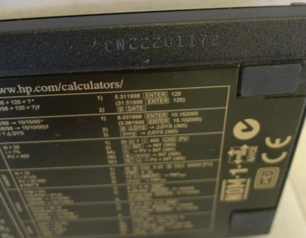 HP Hewlett Packard 12C Financial Calculator - TESTED WORKS