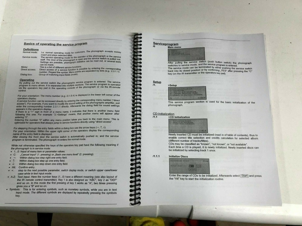 NSM Jukebox ESVI Manual