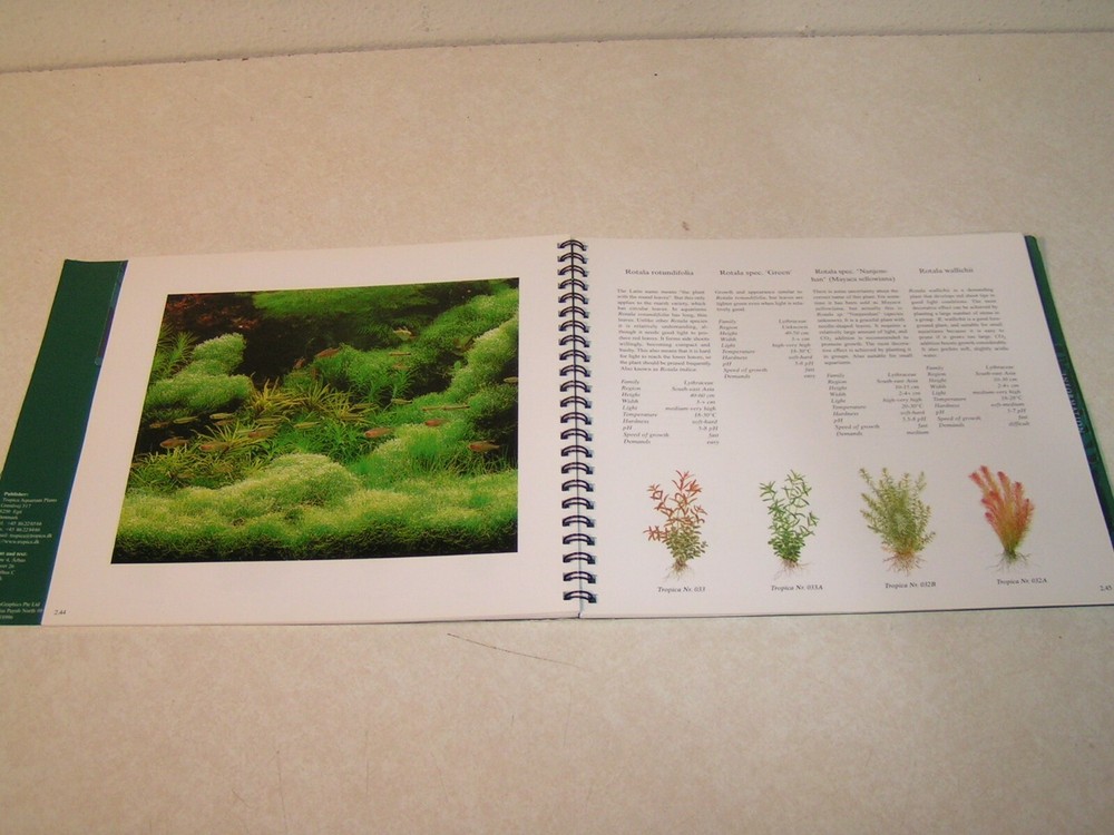 Groundbreaking Tropica Aquarium Plants by Holger Windelov Plant Reference Work