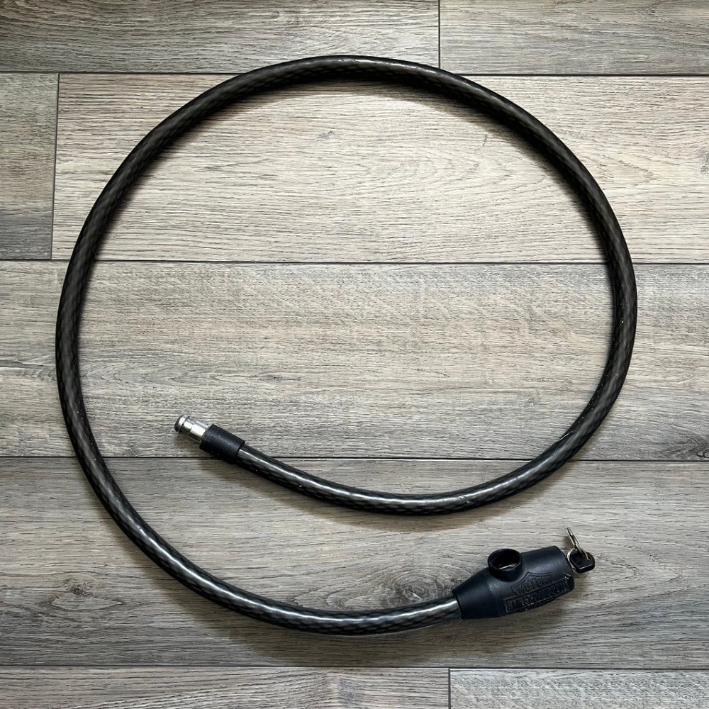 Harley-Davidson Anti-Theft Accessory Coiled Cable Lock w/ Key 6 Ft