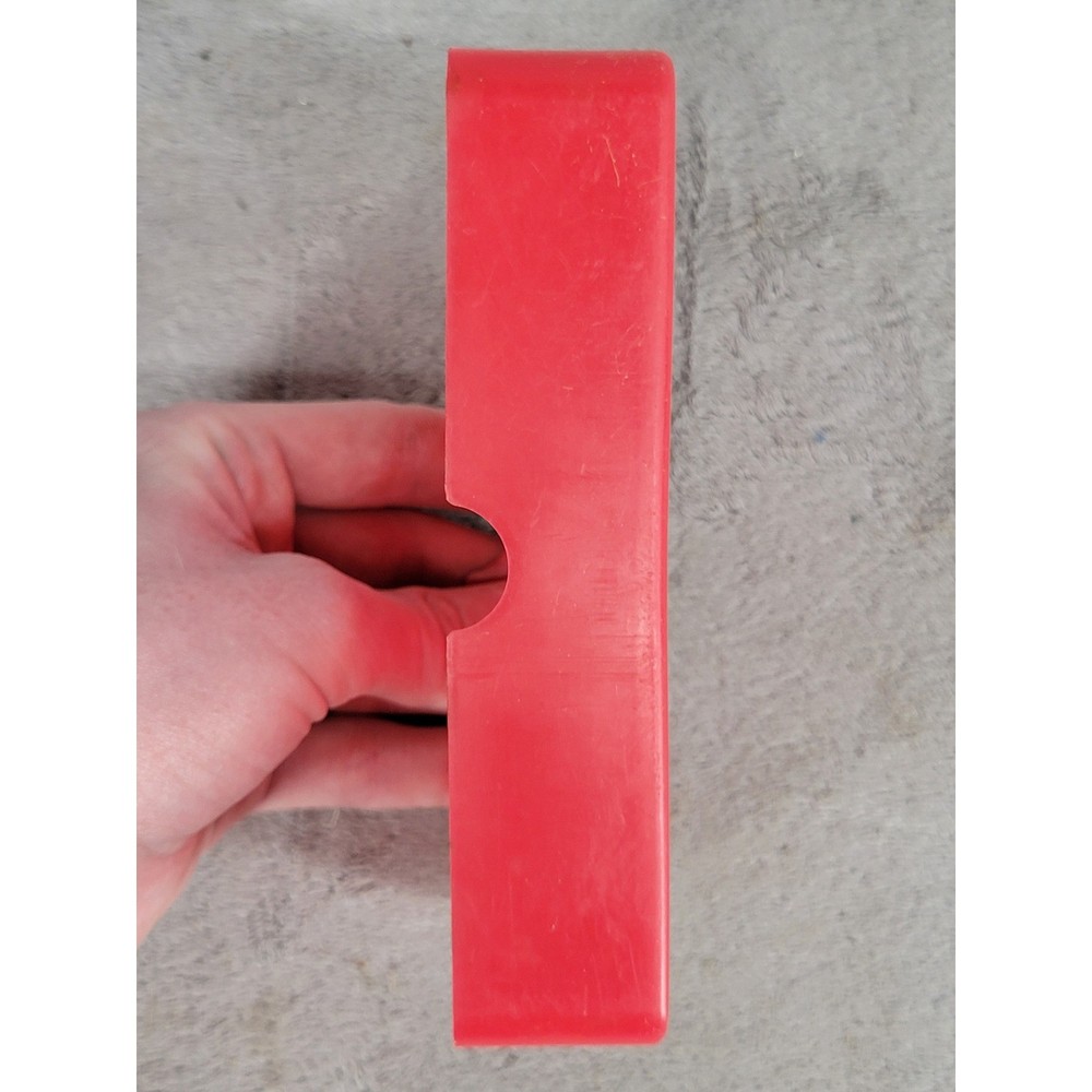 Red Plastic 50 Round Ammunition Storage Box Case with Grid Divider Tray