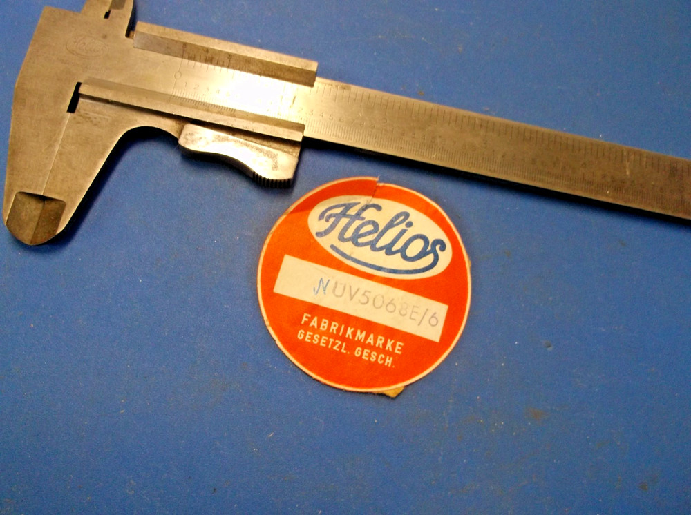 Vintage HELIOS 6" Vernier Caliper made in Germany