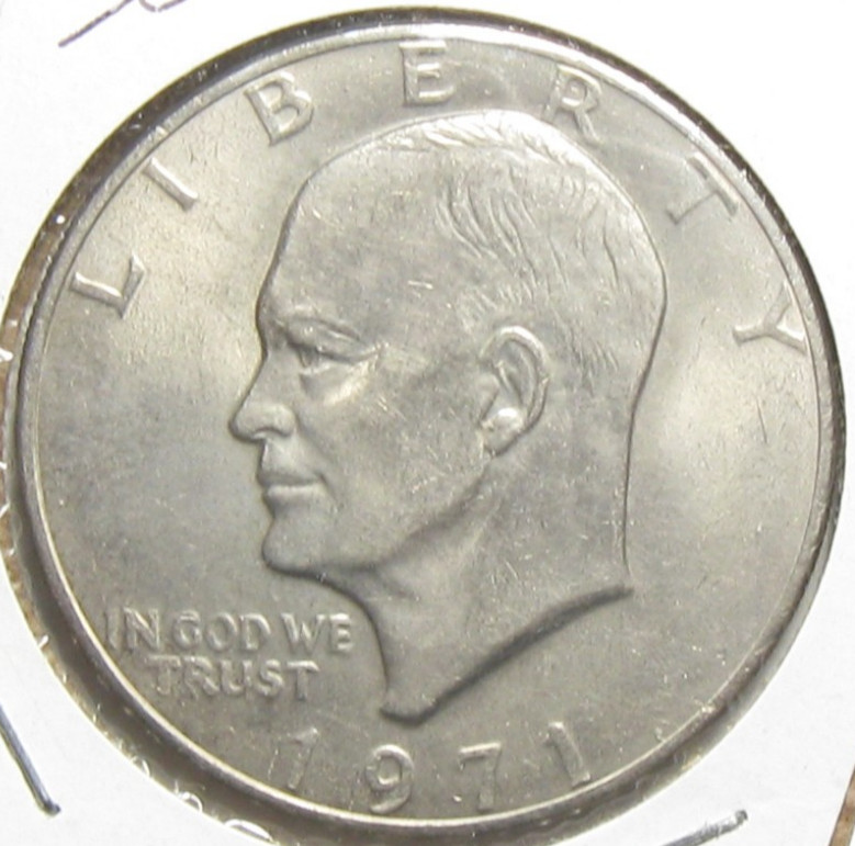 1971 Circulated CN-Clad Eisenhower Dollar - #10838-15