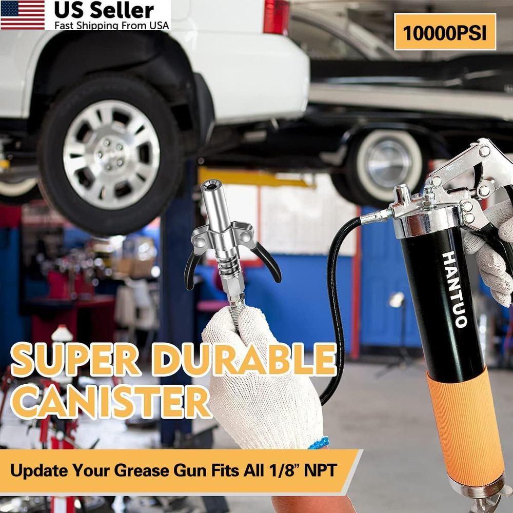 Grease Gun Coupler, Tips, Double Handle Quick Lock Release 1 pcs