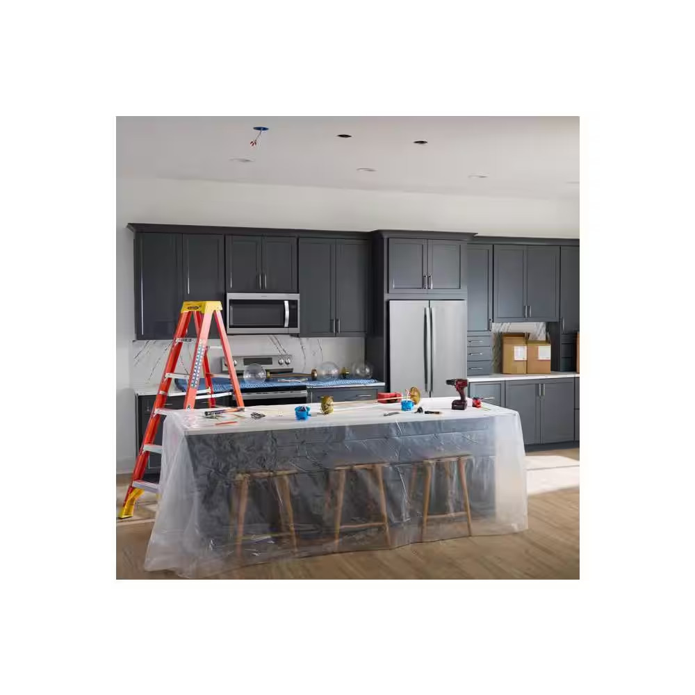 10 Ft. X 25 Ft. Clear 3.5 Mil Plastic Sheeting (2-Pack)
