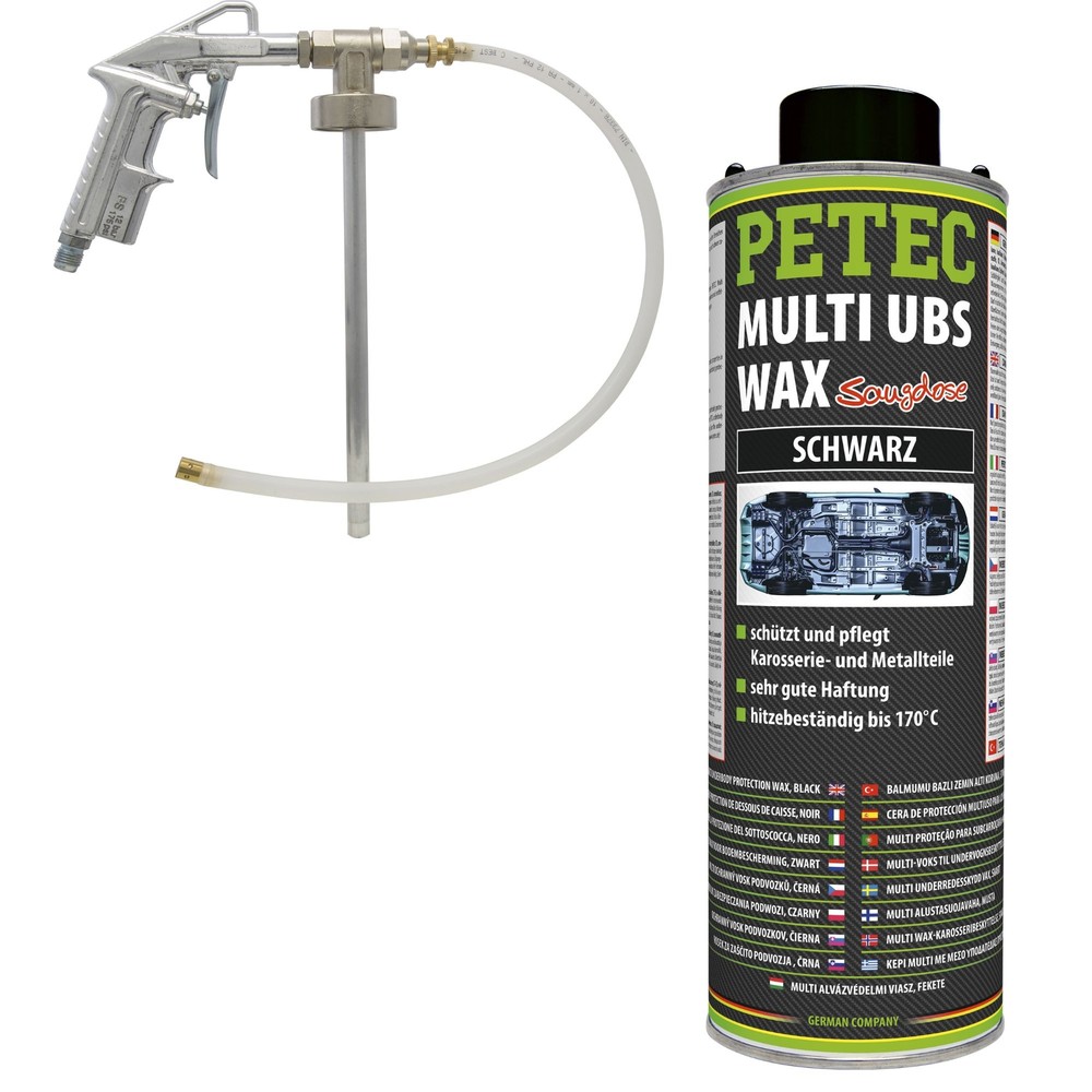 Petec Multi UBS Wax Black 1L + UBS Gun