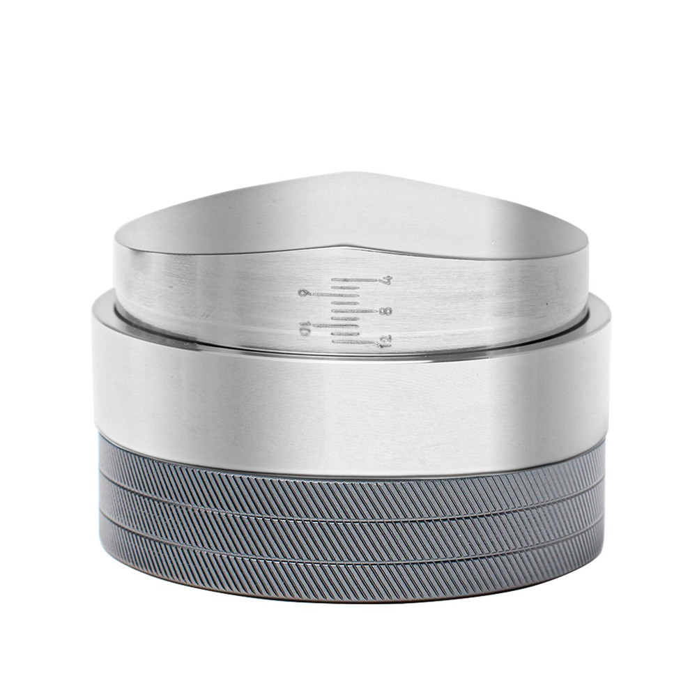 58.5mm Adjust Coffee Distributor Leveler Espresso Hand Tamper Alloy Base Grey