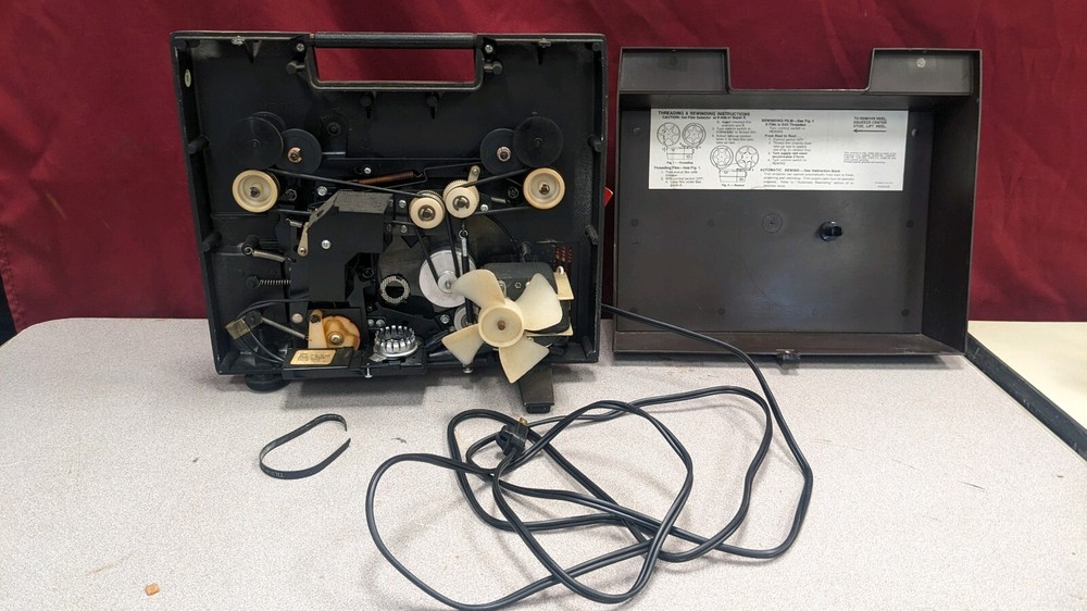 Vintage Gaf Automatic Threading Dual 8 Movie Projector