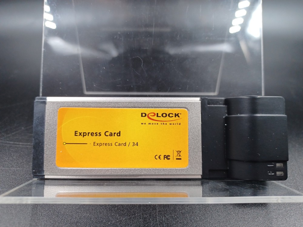 ✨USED✨️ Delock Express Card to Gigabit LAN Network Adaptor Windows 2000/XP/Linux