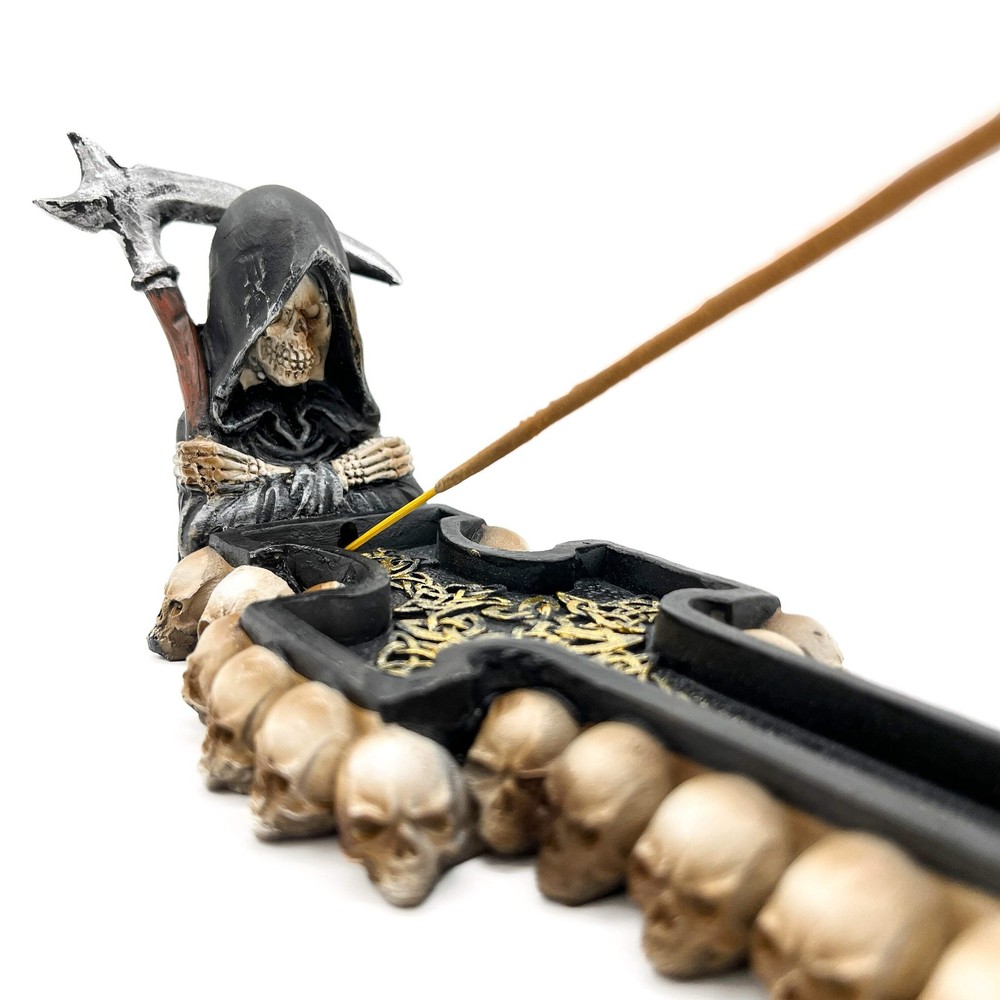 Grim Reaper Incense Holder Incense Burner Ash Catcher Tray