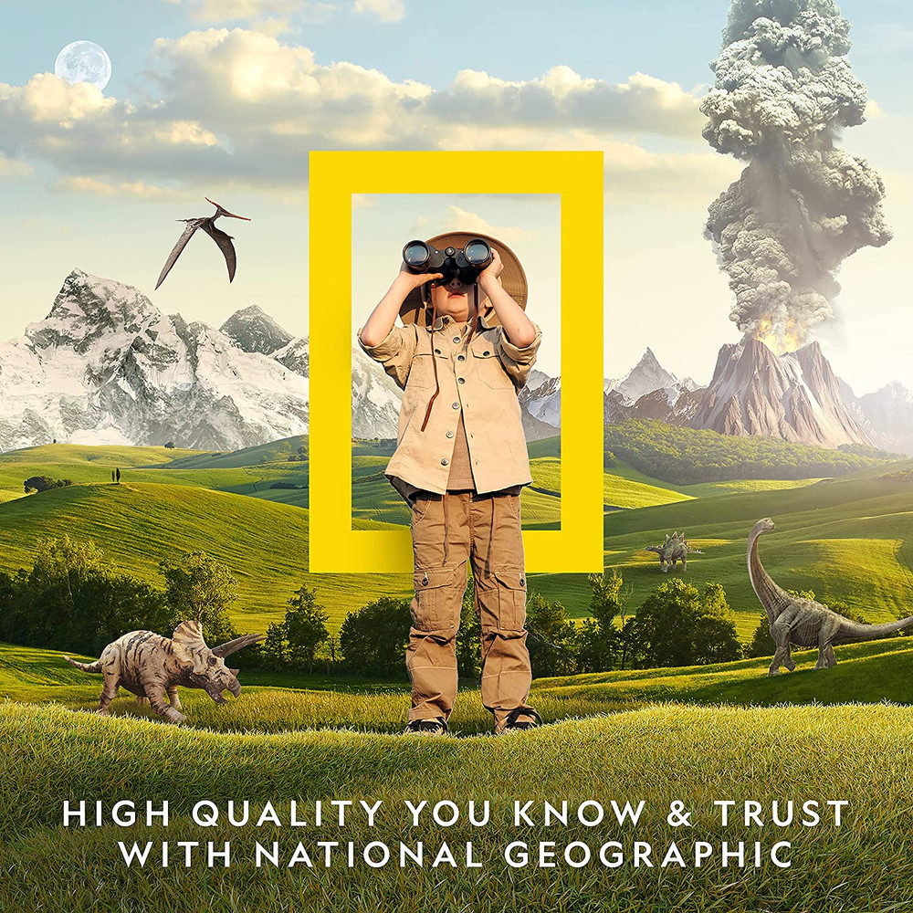 National Geographic Break Open 10 Premium Geodes – Includes Goggles & 2 Display
